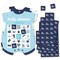 Big Dot of Happiness Hello Little One - Blue and Silver - Picture Bingo Cards and Markers - Boy Baby Shower Shaped Bingo Game - Set of 18